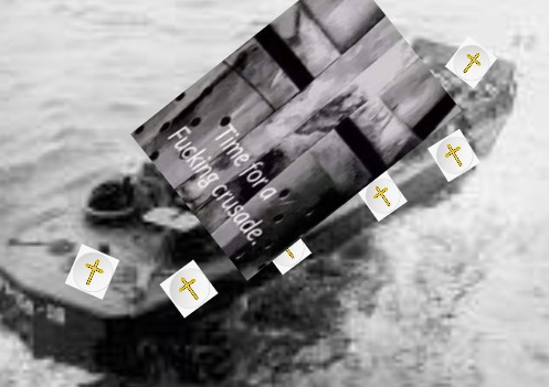 Crusader Higgins Boat Blank Meme Template