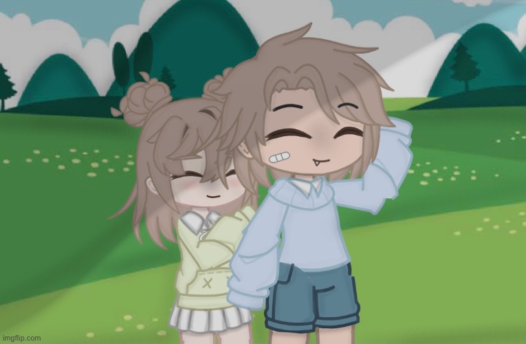 A edit of my young oc with her big bro ?✨ | made w/ Imgflip meme maker