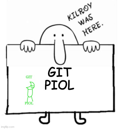 Kilroy sign | GIT
PIOL | image tagged in kilroy sign | made w/ Imgflip meme maker
