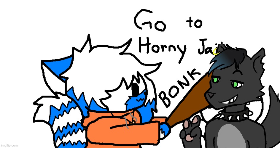 Clear go to horny jail | image tagged in clear go to horny jail | made w/ Imgflip meme maker