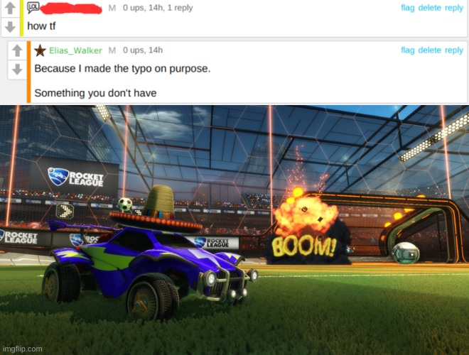 Image Tagged In Rocket League Boom - Imgflip