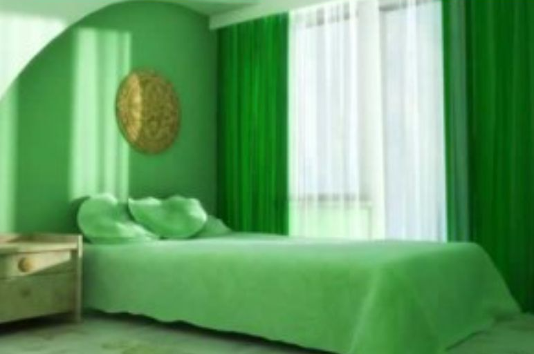 High Quality Lime green hotel room Blank Meme Template