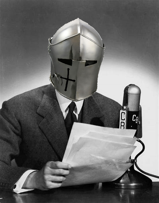 crusader announcer Blank Meme Template