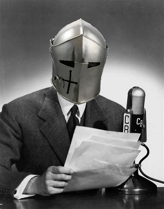 High Quality crusader announcer Blank Meme Template