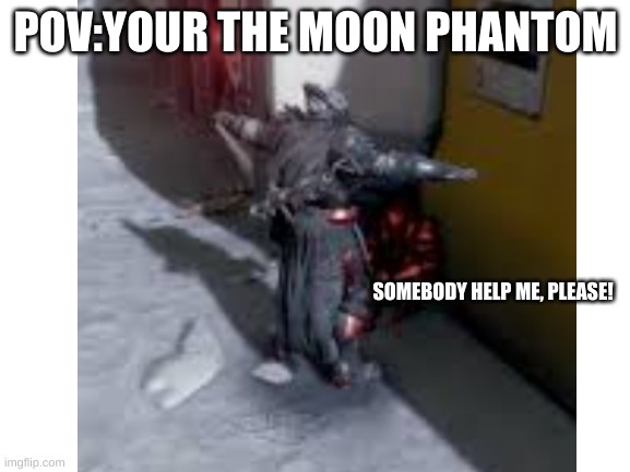 your the moon phantom | POV:YOUR THE MOON PHANTOM; SOMEBODY HELP ME, PLEASE! | image tagged in destiny 2 | made w/ Imgflip meme maker