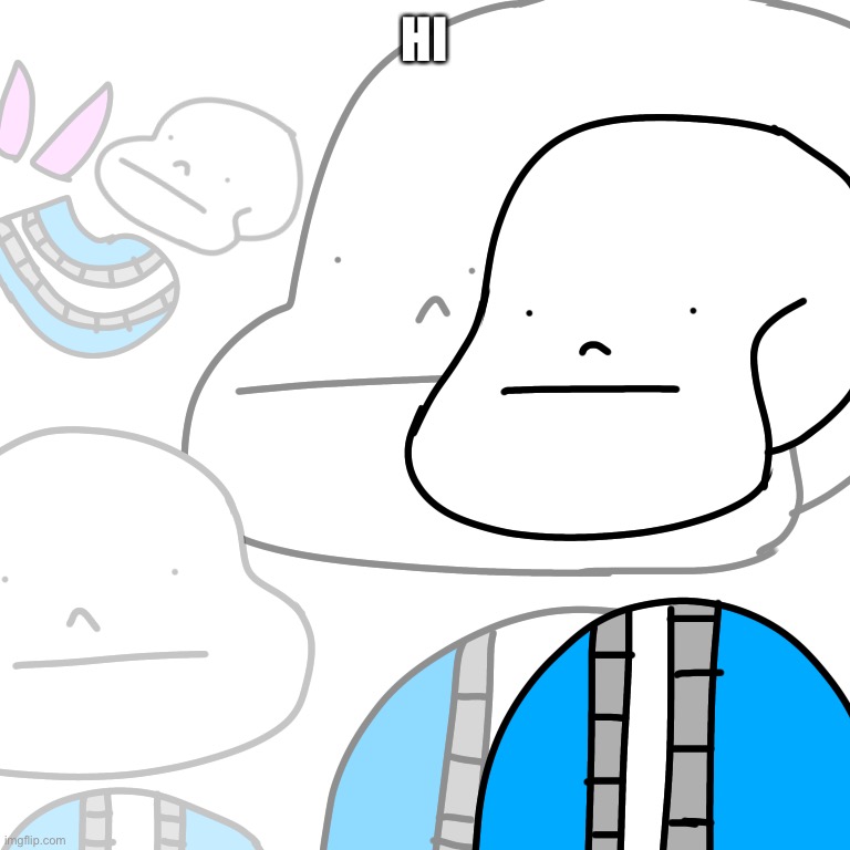 PUNny Sans | HI | image tagged in punny sans | made w/ Imgflip meme maker
