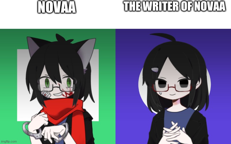 All about me and me | NOVAA; THE WRITER OF NOVAA | image tagged in roleplaying,me and my oc,novaa,ceru,basic information | made w/ Imgflip meme maker