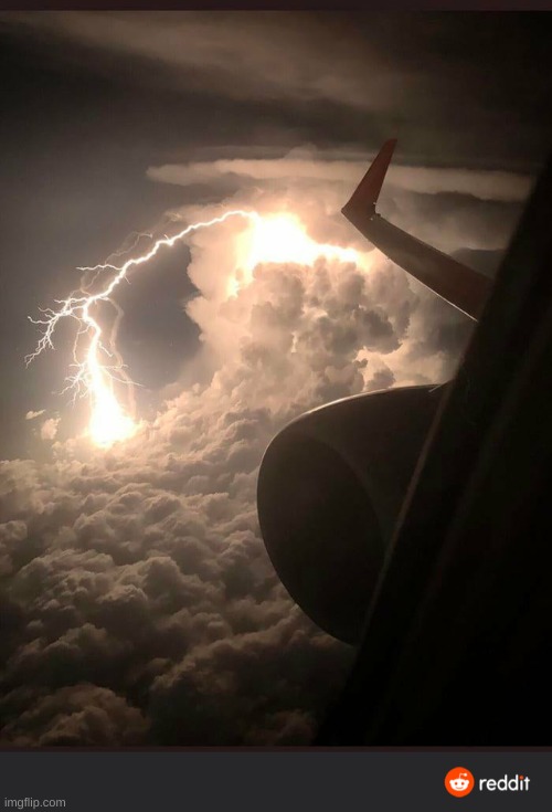 Thunderstorm over clouds. | made w/ Imgflip meme maker