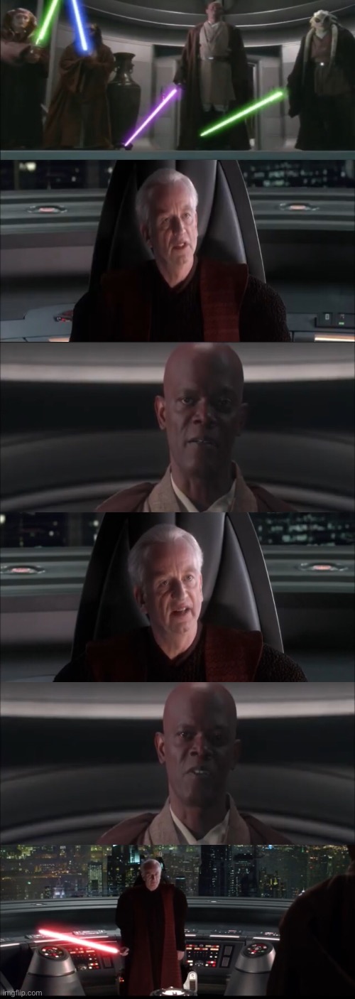 Are you threatening me Master Jedi? Blank Meme Template