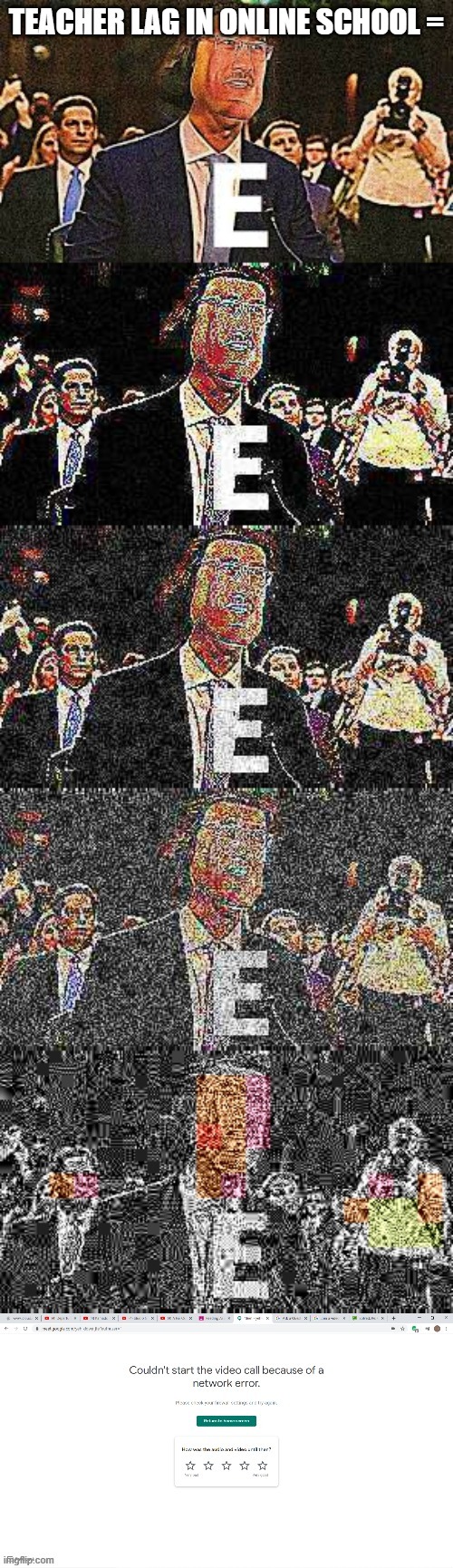 Online lag | image tagged in e,markiplier e | made w/ Imgflip meme maker