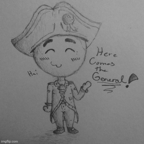 Cute hamilton fanart I made. Its a small drawing so it has less detail but I tried :3 | image tagged in cute,princevince64 | made w/ Imgflip meme maker