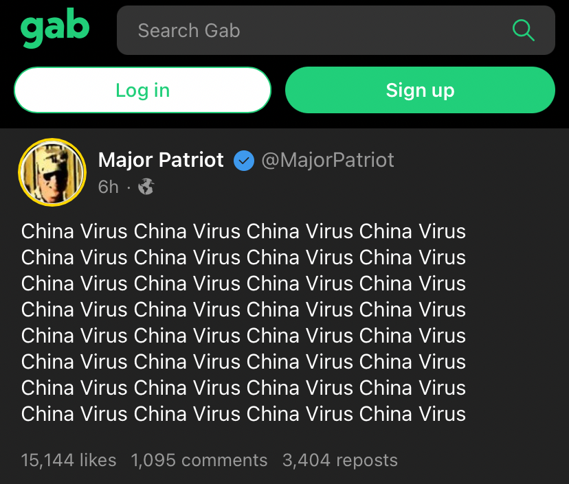 High Quality Gab China virus Blank Meme Template