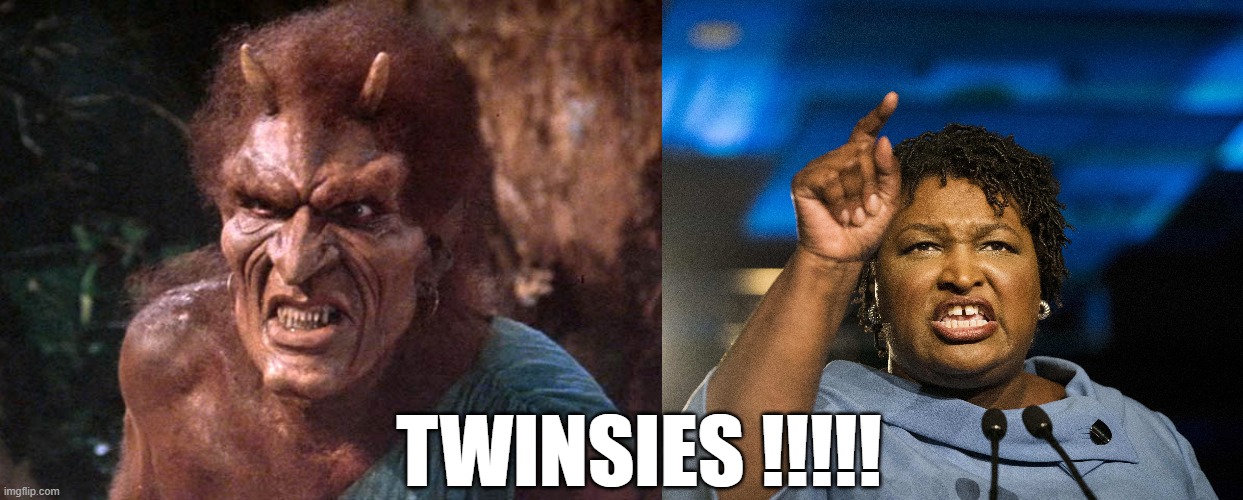 WAIT...hold on, you're telling me that this is NOT the same person? | TWINSIES !!!!! | image tagged in titans,fugly,demon slayer | made w/ Imgflip meme maker