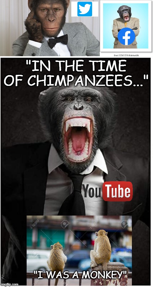 Beck's 1993 Song "Loser" Predicted 2021 In It's First Line | "IN THE TIME OF CHIMPANZEES..."; "I WAS A MONKEY" | image tagged in twitter,facebook,youtube,censorship | made w/ Imgflip meme maker