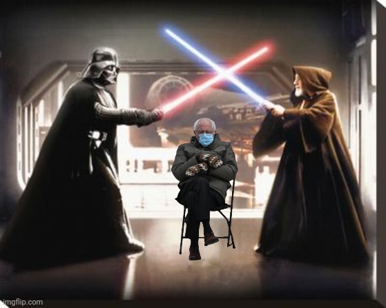 Keep going, just don't hurt me | image tagged in darth vader vs obi wan | made w/ Imgflip meme maker