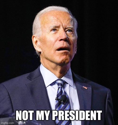 Nope. Not now, not ever. | NOT MY PRESIDENT | image tagged in joe biden | made w/ Imgflip meme maker