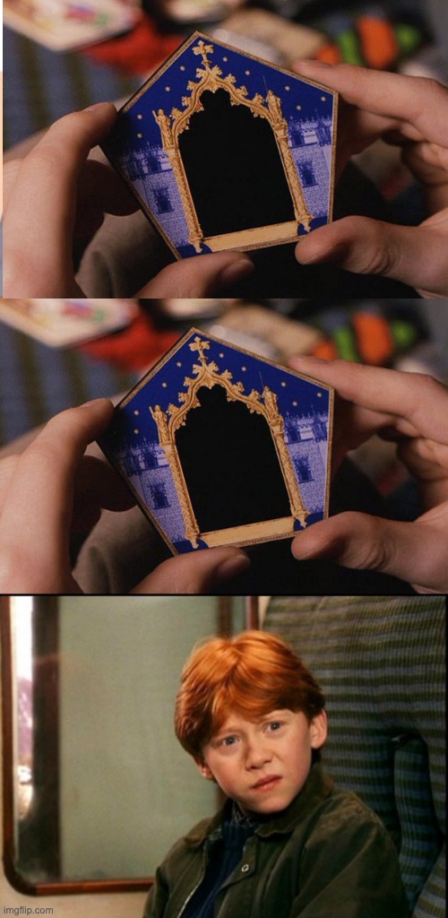 High Quality Harry Potter Chocolate Frog box Blank Meme Template