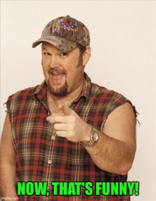 Larry The Cable Guy | NOW, THAT'S FUNNY! | image tagged in larry the cable guy | made w/ Imgflip meme maker