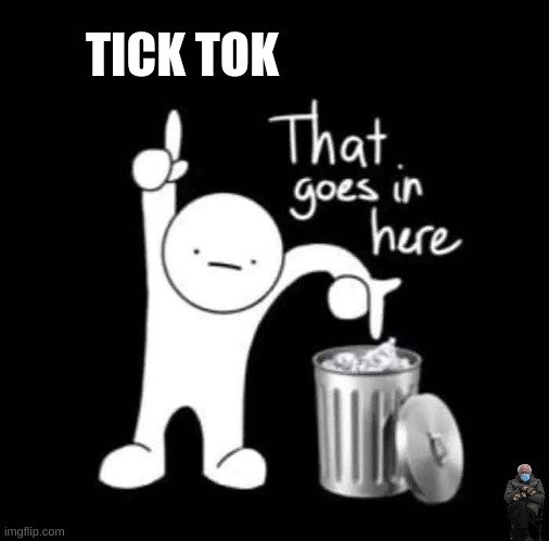 that goes in here | TICK TOK | image tagged in that goes in here | made w/ Imgflip meme maker