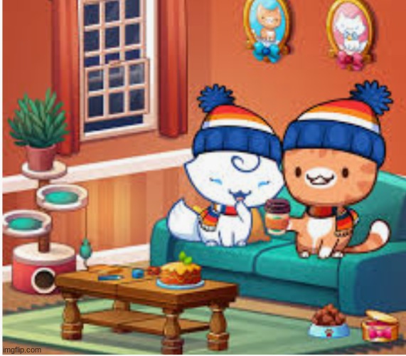 winter cats | image tagged in winter cats | made w/ Imgflip meme maker