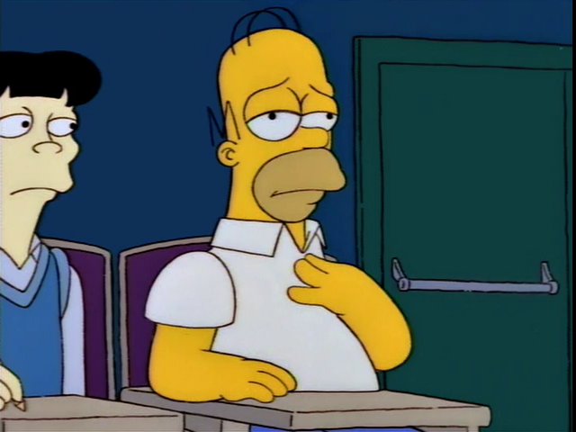 Homer excuse me Blank Meme Template