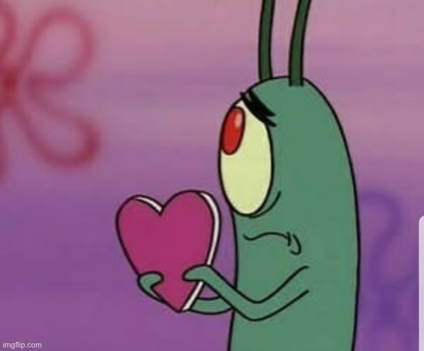 Plankton heart | image tagged in plankton heart | made w/ Imgflip meme maker