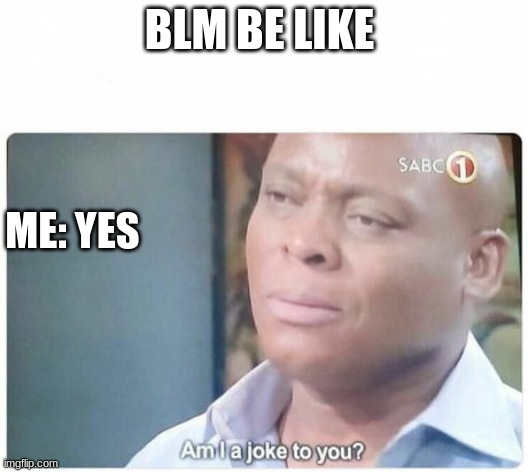 BLM BE LIKE; ME: YES | image tagged in alm | made w/ Imgflip meme maker