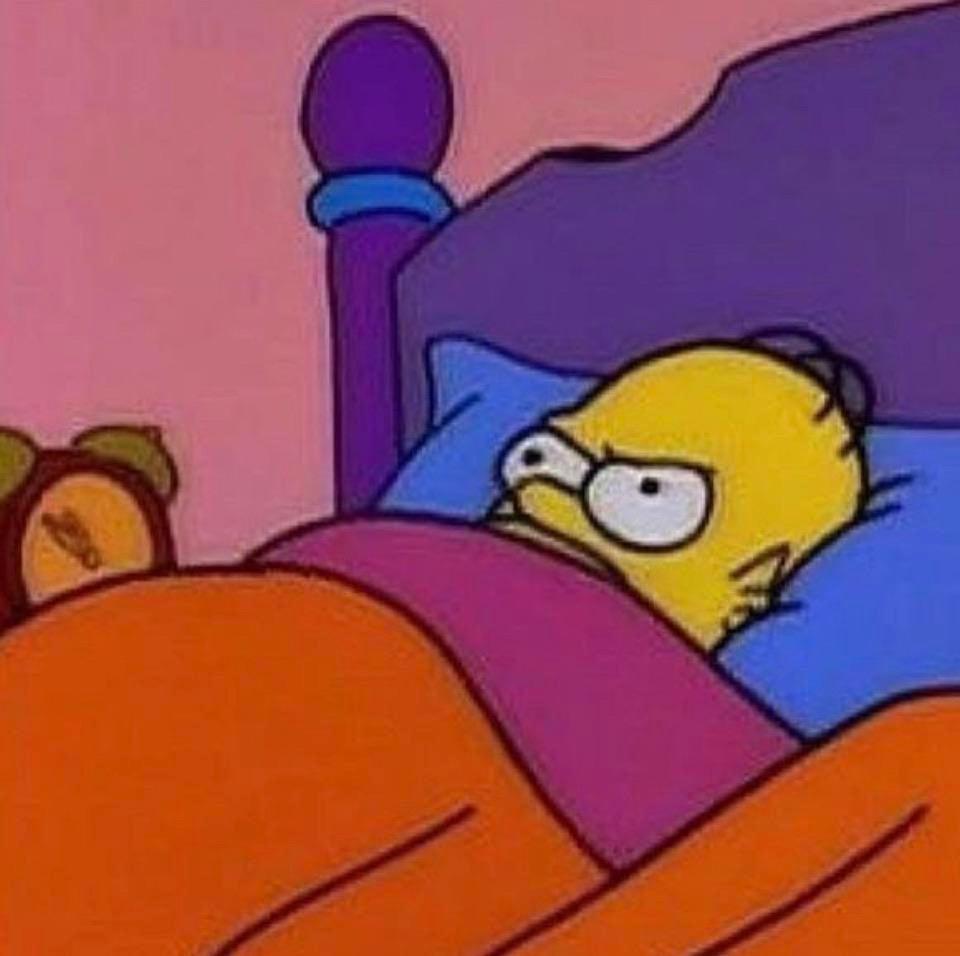Angry homer bed Blank Meme Template