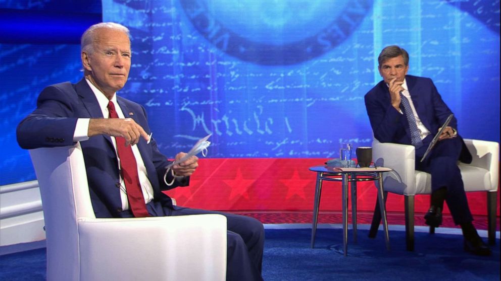 High Quality Biden Town Hall meeting 2020 Blank Meme Template