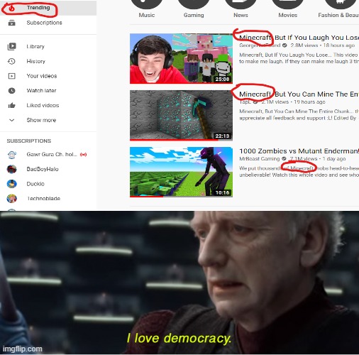 image tagged in i love democracy,memes | made w/ Imgflip meme maker