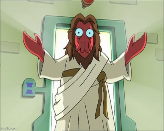 Zoidberg Jesus Meme | image tagged in memes,zoidberg jesus | made w/ Imgflip meme maker