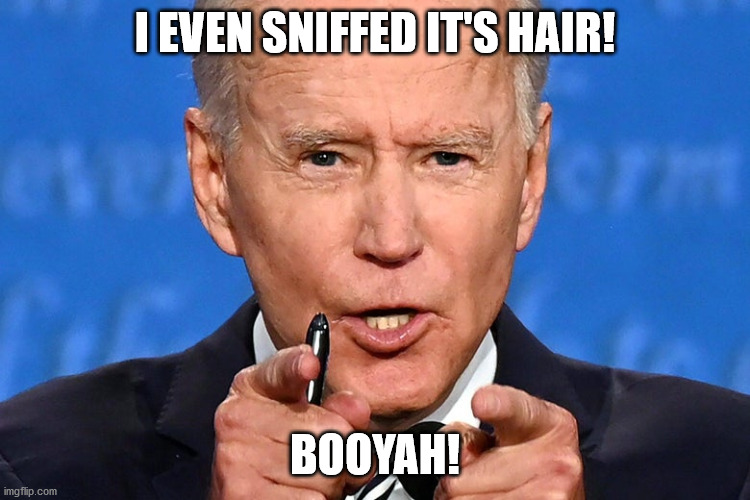 I EVEN SNIFFED IT'S HAIR! BOOYAH! | made w/ Imgflip meme maker