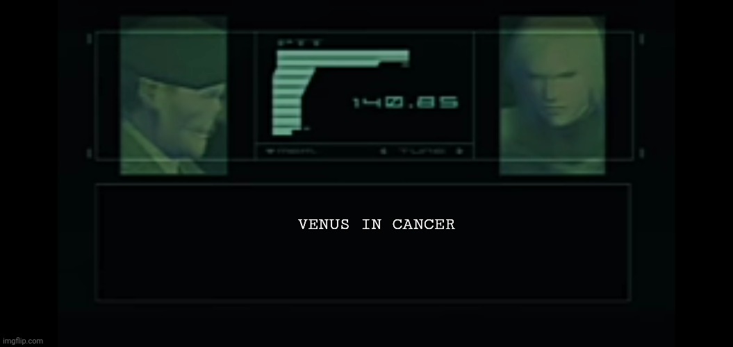 Random A.I. Part 01 | VENUS IN CANCER | image tagged in arsenal's a i,mgs2,memes | made w/ Imgflip meme maker
