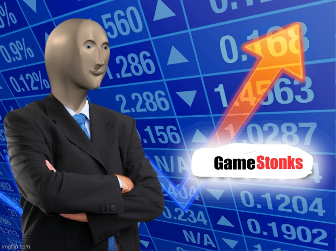 GameStonks | Stonks | image tagged in empty stonks,gamestop | made w/ Imgflip meme maker