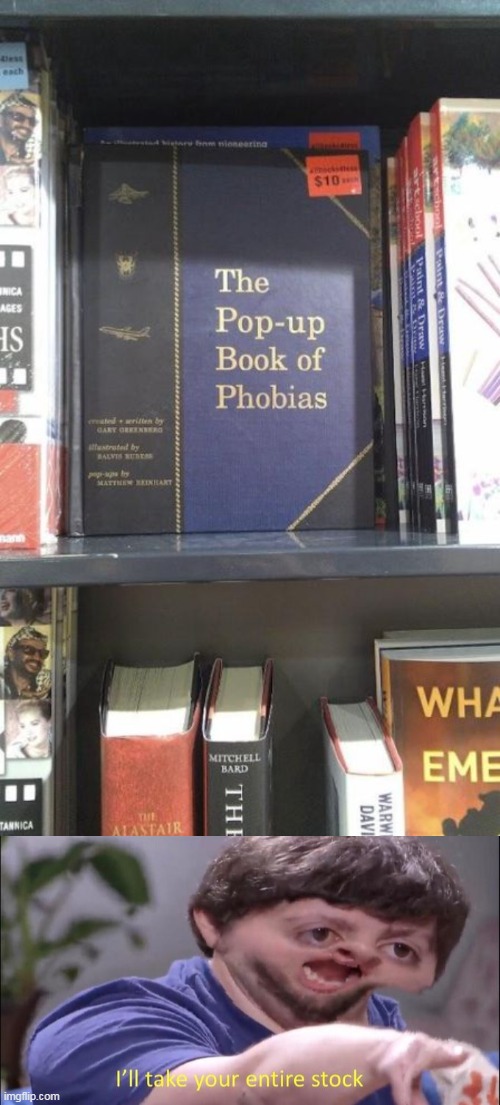 ok | image tagged in the pop-up book of phobias,i'll take your entire stock | made w/ Imgflip meme maker