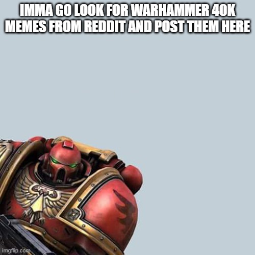 Warhammer 40 000 hérésie | IMMA GO LOOK FOR WARHAMMER 40K MEMES FROM REDDIT AND POST THEM HERE | image tagged in warhammer 40 000 h r sie,reddit | made w/ Imgflip meme maker