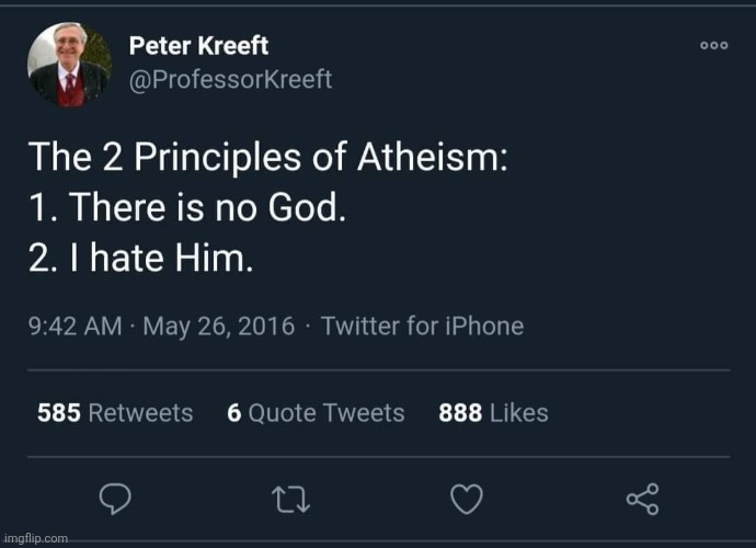 True or true? ;) | image tagged in athiest | made w/ Imgflip meme maker
