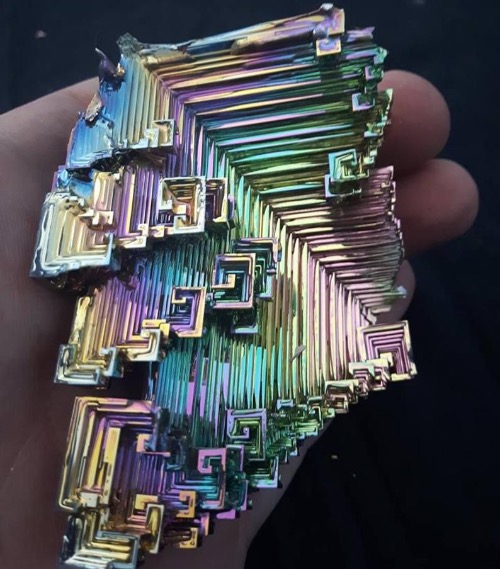 Bismuth Crystal | image tagged in awesome,pics,photography | made w/ Imgflip meme maker