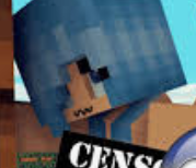 High Quality Minecraft blue hair student Blank Meme Template