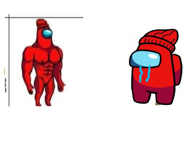 buff red and player Blank Meme Template
