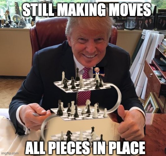 STILL MAKING MOVES; ALL PIECES IN PLACE | image tagged in funny memes | made w/ Imgflip meme maker