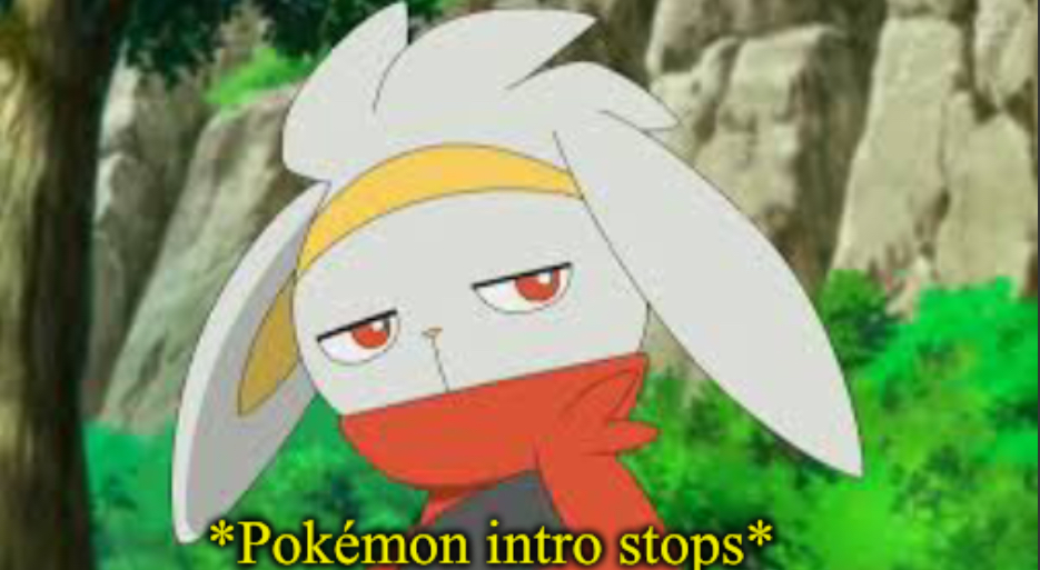 Pokémon Intro Stops Blank Meme Template