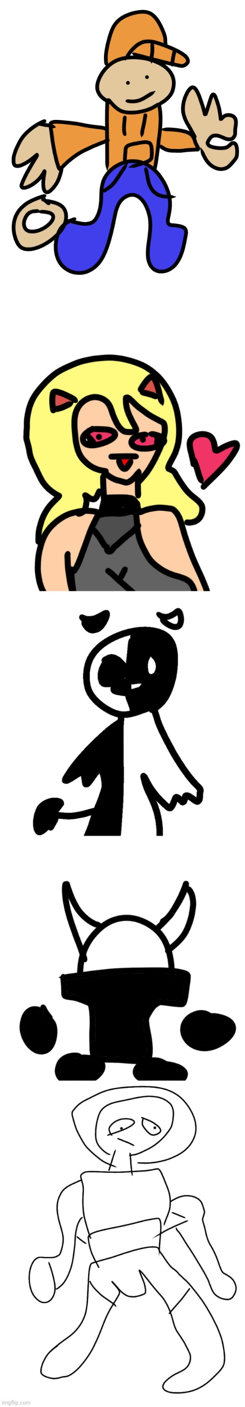 Oc drawings I did | made w/ Imgflip meme maker