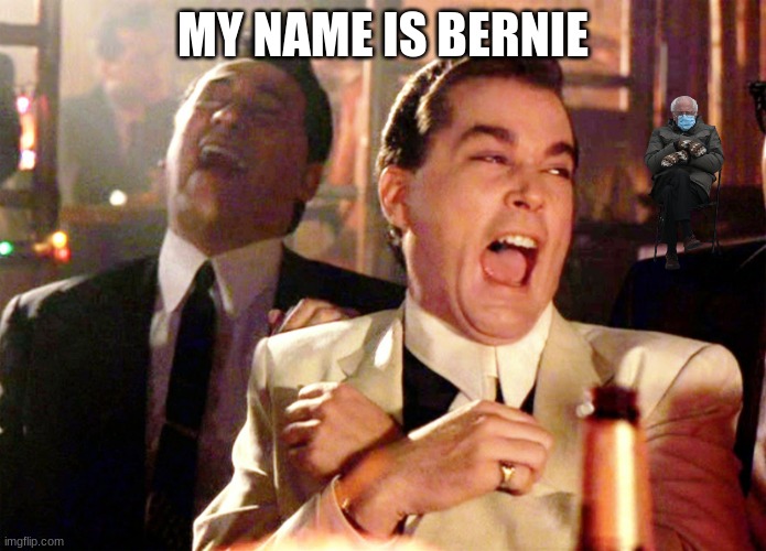 Bernie sanders | MY NAME IS BERNIE | image tagged in memes,good fellas hilarious | made w/ Imgflip meme maker