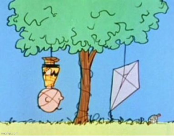 charlie brown kite eating tree | image tagged in charlie brown kite eating tree | made w/ Imgflip meme maker