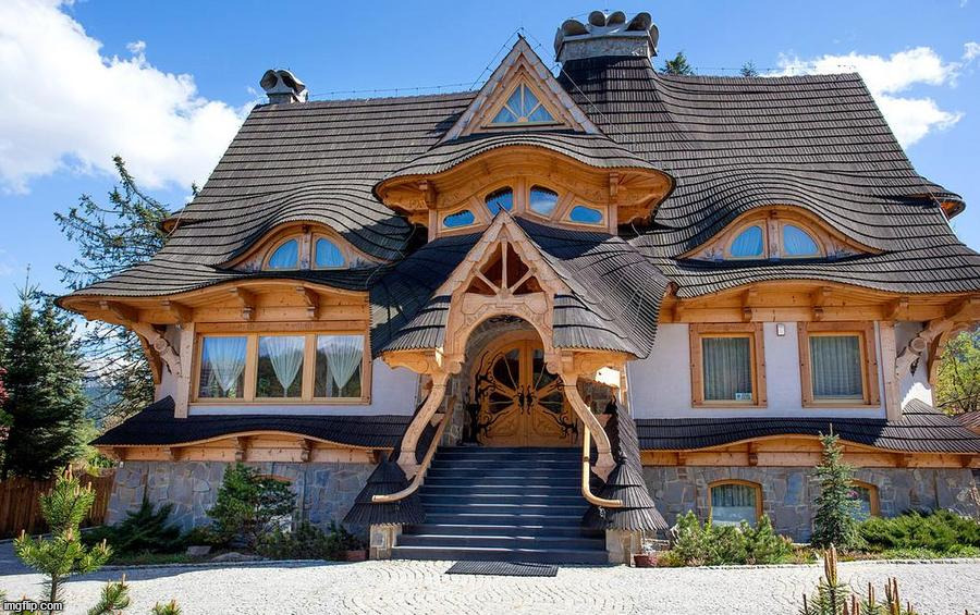 The work to make a house like this, amazing. | image tagged in awesome | made w/ Imgflip meme maker