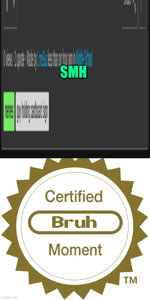0 views, but 1 upvote? Really imgflip? | SMH | image tagged in memes,blank transparent square,certified bruh moment | made w/ Imgflip meme maker