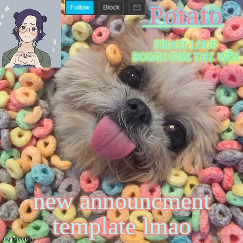 new announcment template lmao | made w/ Imgflip meme maker