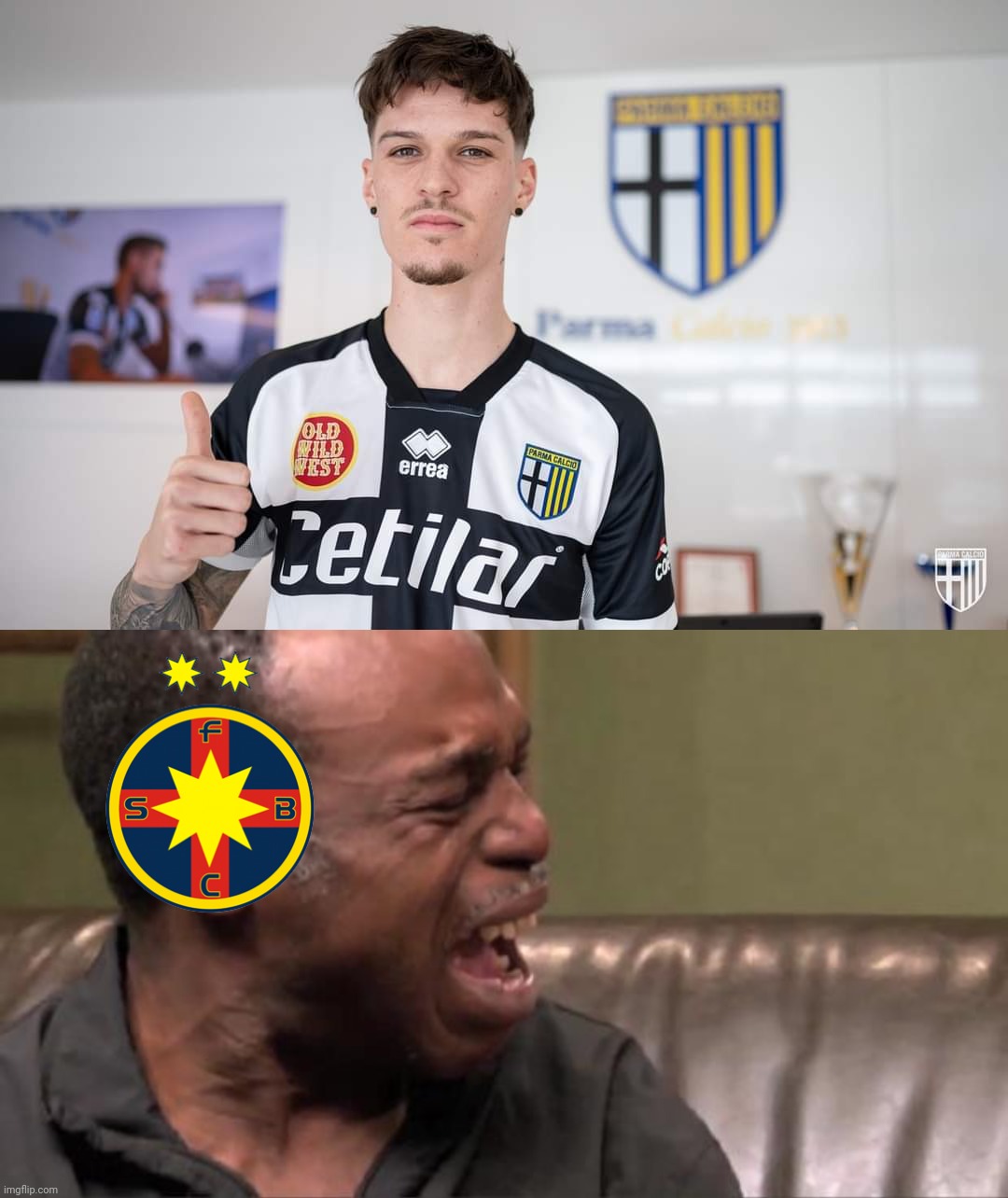 FCSB/Steaua fans right now | image tagged in best cry ever,dennis man,fcsb,parma,so sad,memes | made w/ Imgflip meme maker