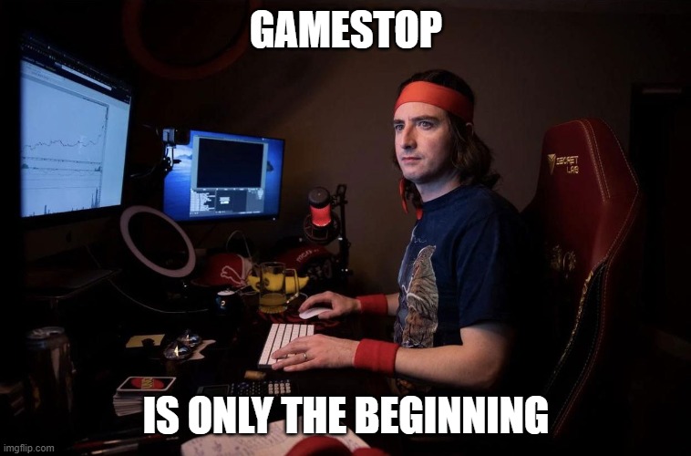 DFV Sees All | GAMESTOP; IS ONLY THE BEGINNING | image tagged in dfv sees all | made w/ Imgflip meme maker